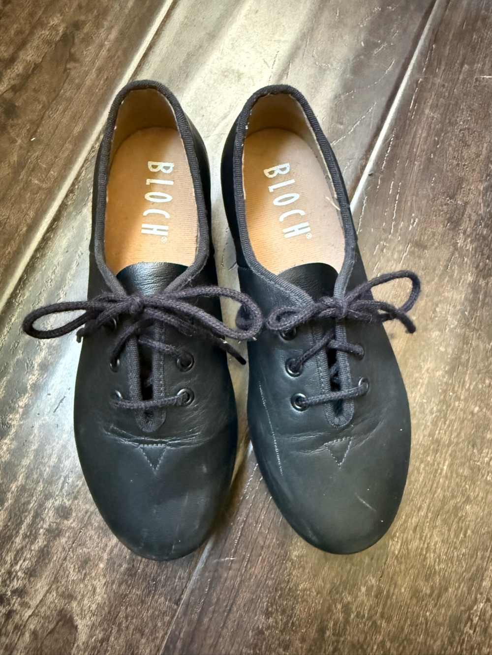 Bloch Black Kids Lace-Up Tap Shoes